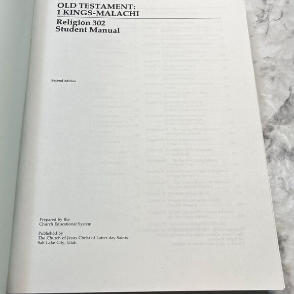 Old Testament Student Manual Religion 302 LDS 1 Kings - Malachi Study Guide 1982 - Picture 6 of 10